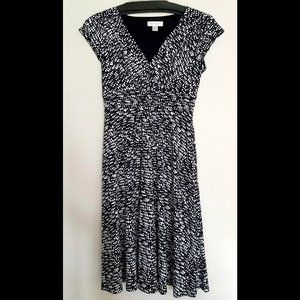 Black and White Patterned Dress